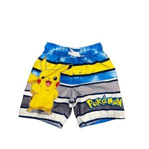 Boys kids swim trunks Pokémon Pikachu shorts summer XS